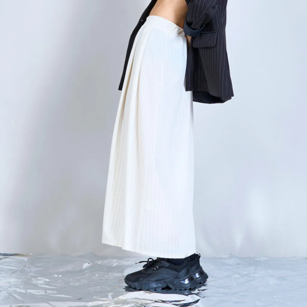 Midi pinstripes skirt wholesale