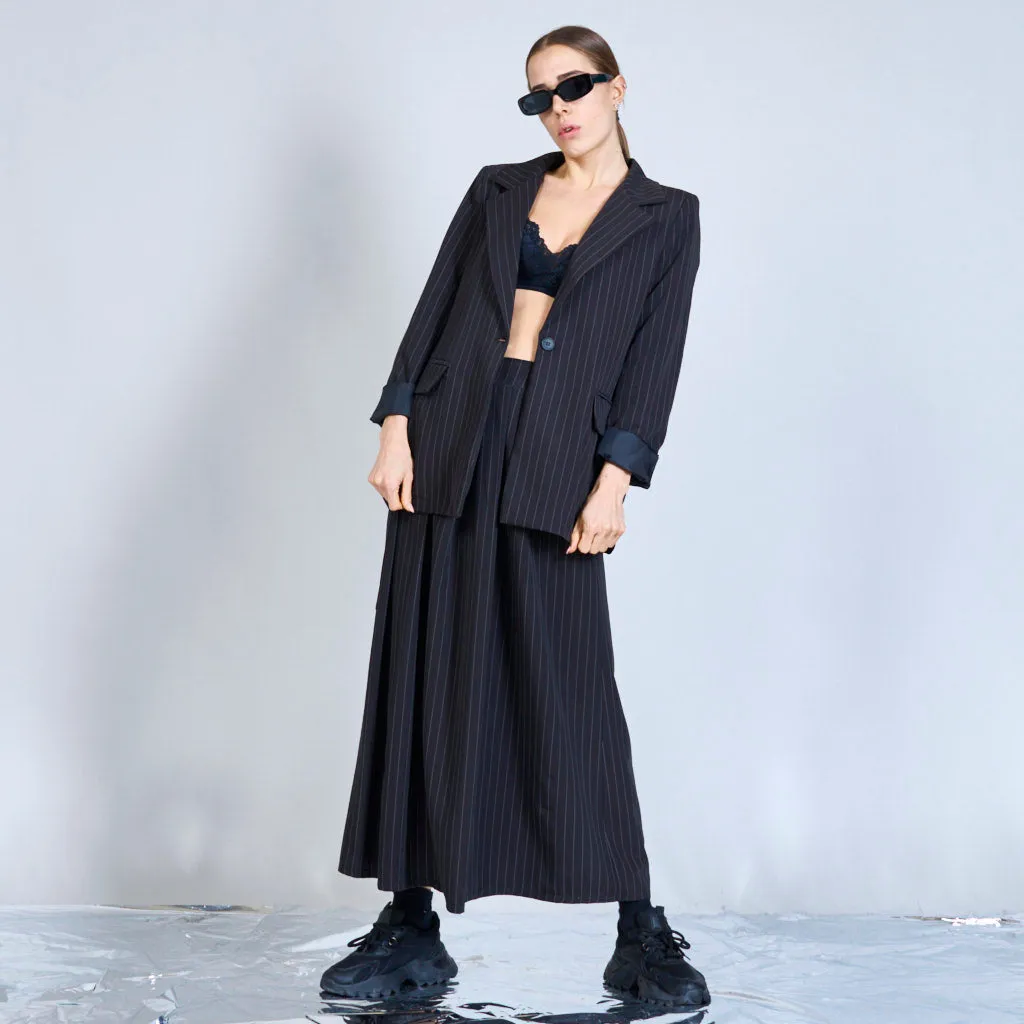 Midi pinstripes skirt wholesale