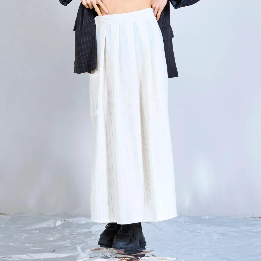 Midi pinstripes skirt wholesale
