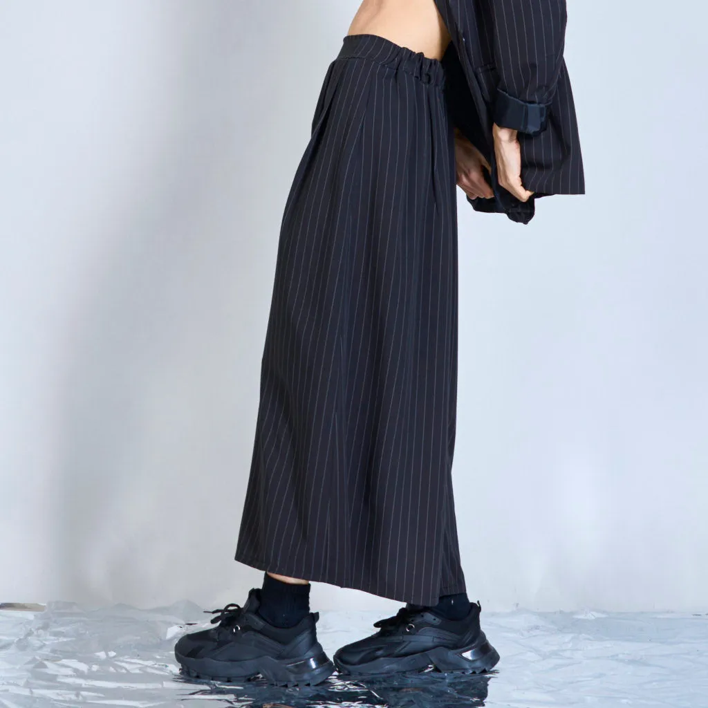 Midi pinstripes skirt wholesale