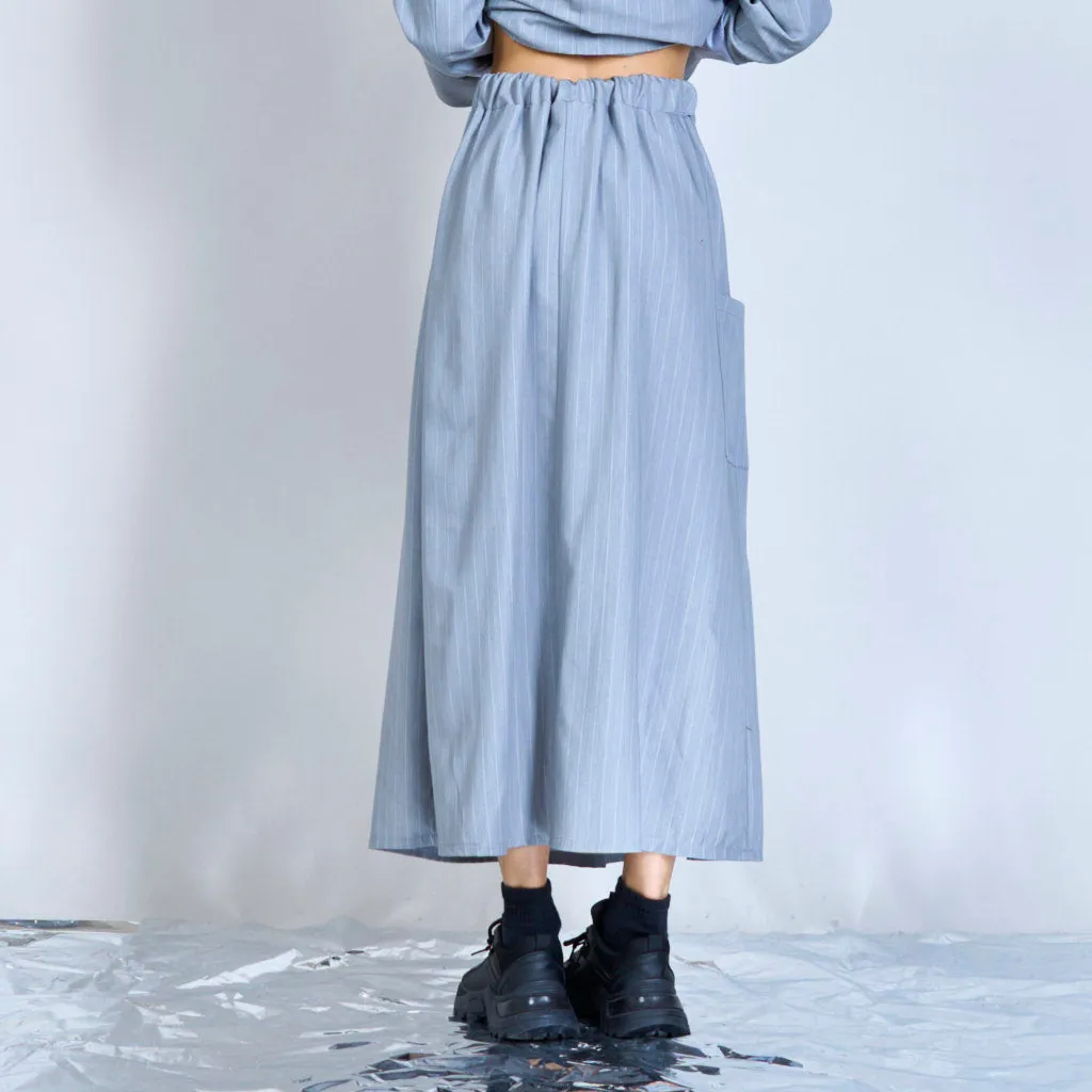 Midi pinstripes skirt wholesale