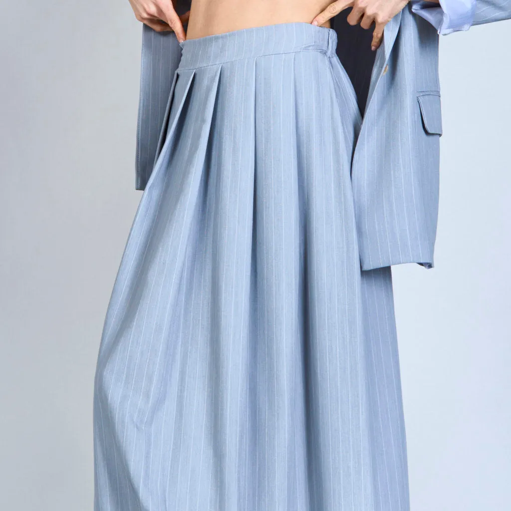 Midi pinstripes skirt wholesale