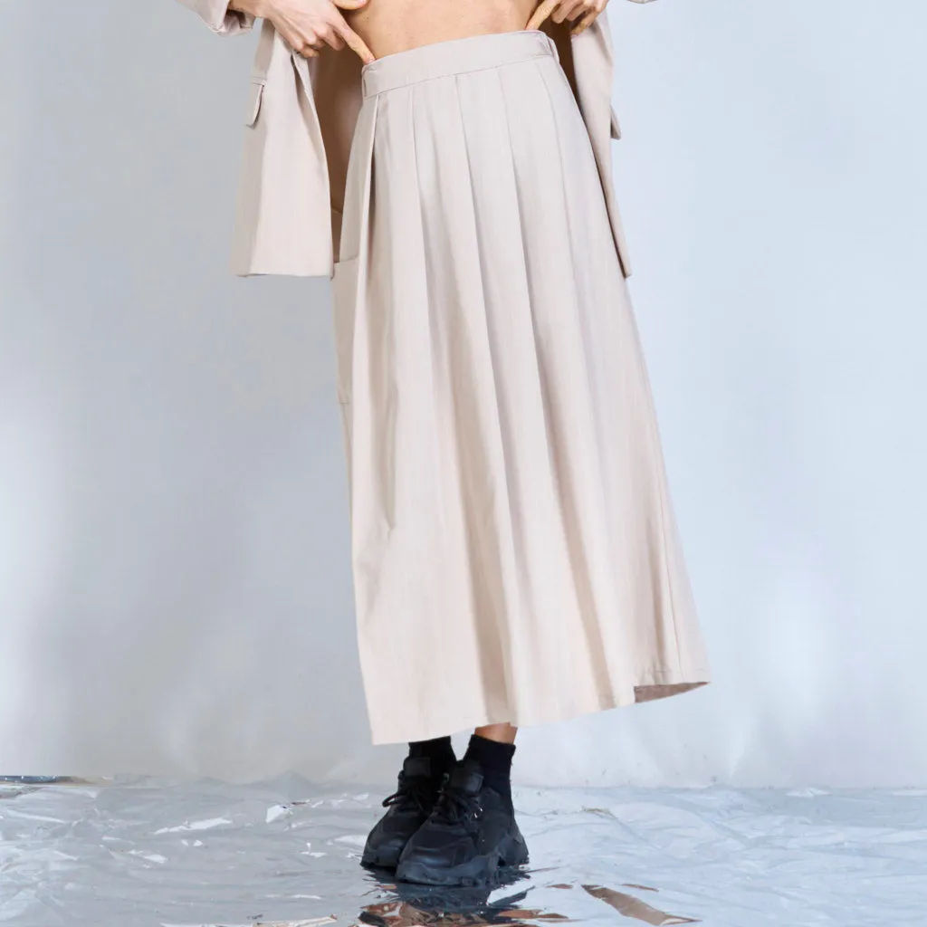 Midi pinstripes skirt wholesale